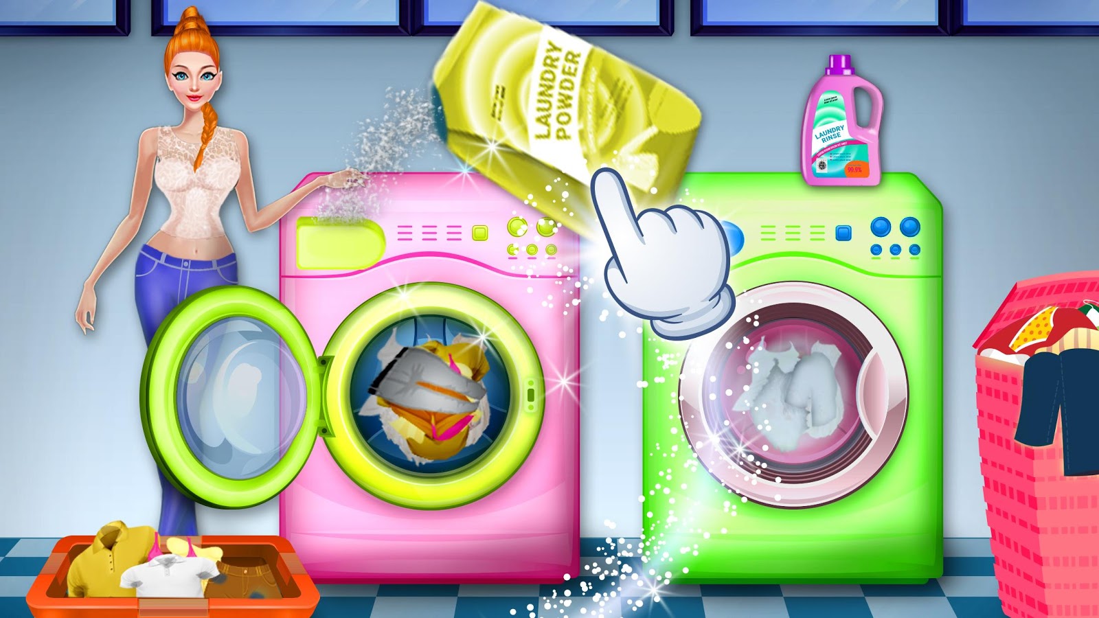 Laundry Washing and Ironing Kids Game截图3