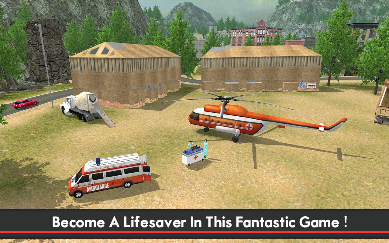 Ambulance & Helicopter SIM 2截图1