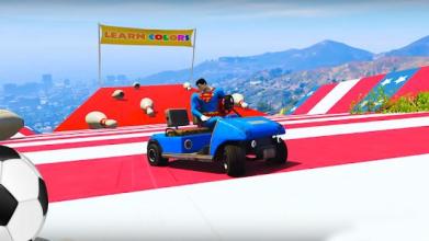 Superhero Kart Racing Games: Mega Ramp Games截图4