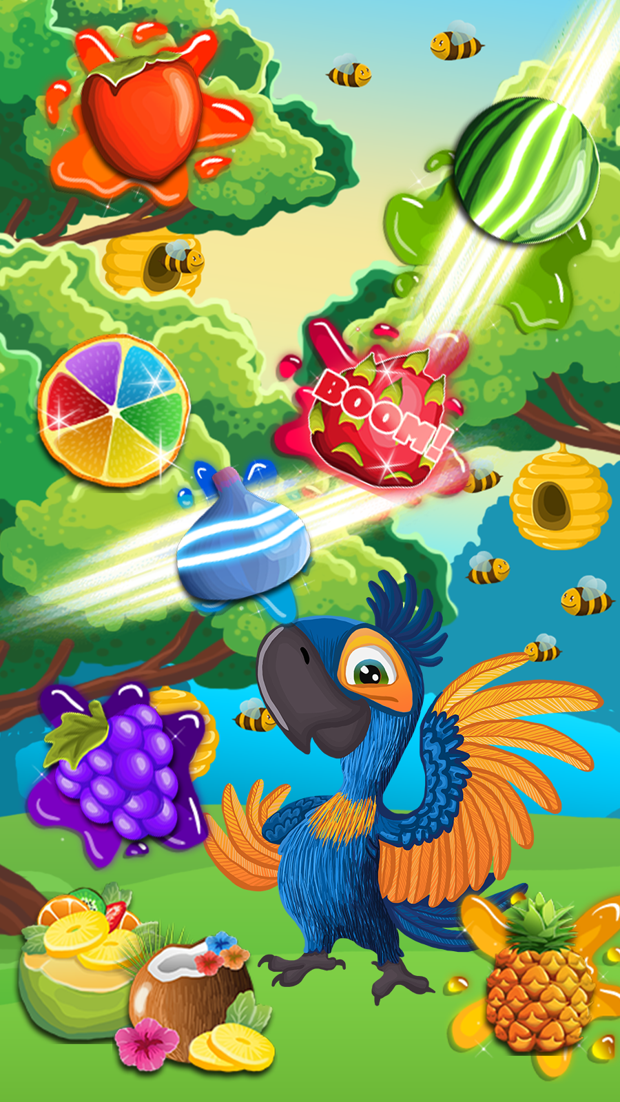 Fruit Rio Splash: Match 3截图1