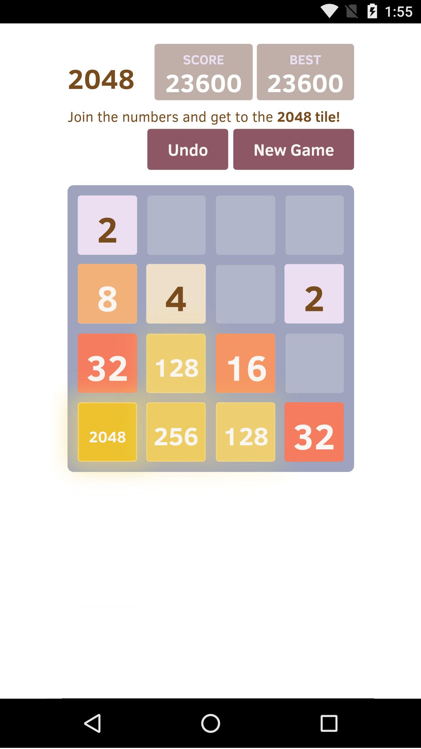 Classic 2048 puzzle game截图5