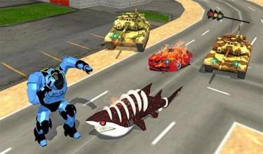 Transformation Robot Shark Game:Shark Simulator截图3