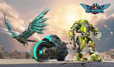 Robot Transforming Wild Eagle Cop Car- Robot Games截图5