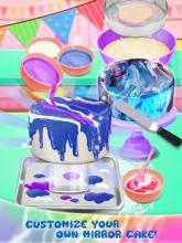 Galaxy Mirror Glaze Cake - Sweet Desserts Maker截图3