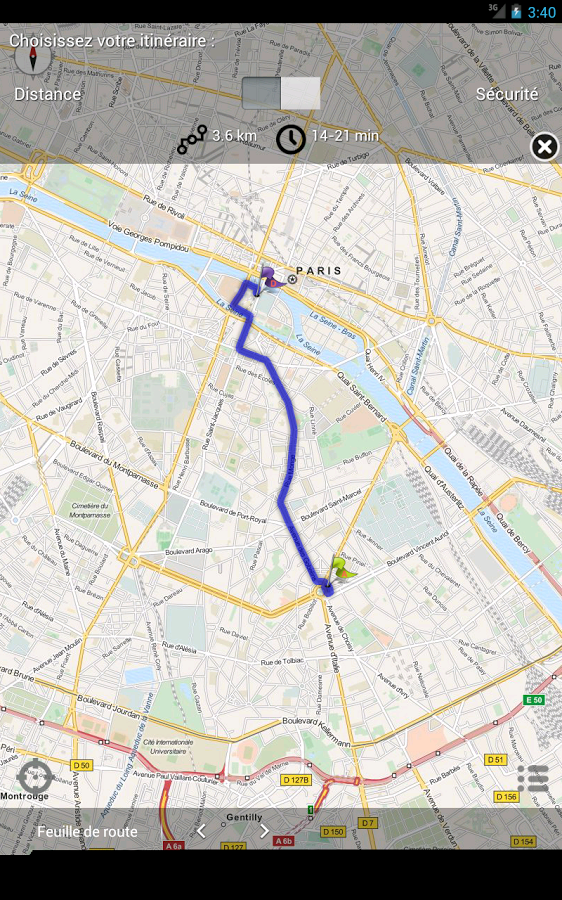 geovelo巴黎自行车导航截图7