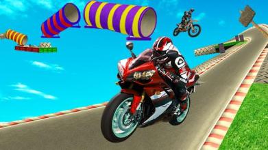 Motorcycle Games 2018: Extremo Stunt Master 3D Sim截图4