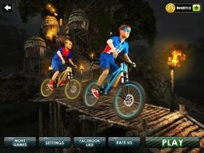 Downhill Superhero Kids Bicycle Rider: MTB Cycle截图5