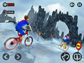 Downhill Superhero Kids Bicycle Rider: MTB Cycle截图2