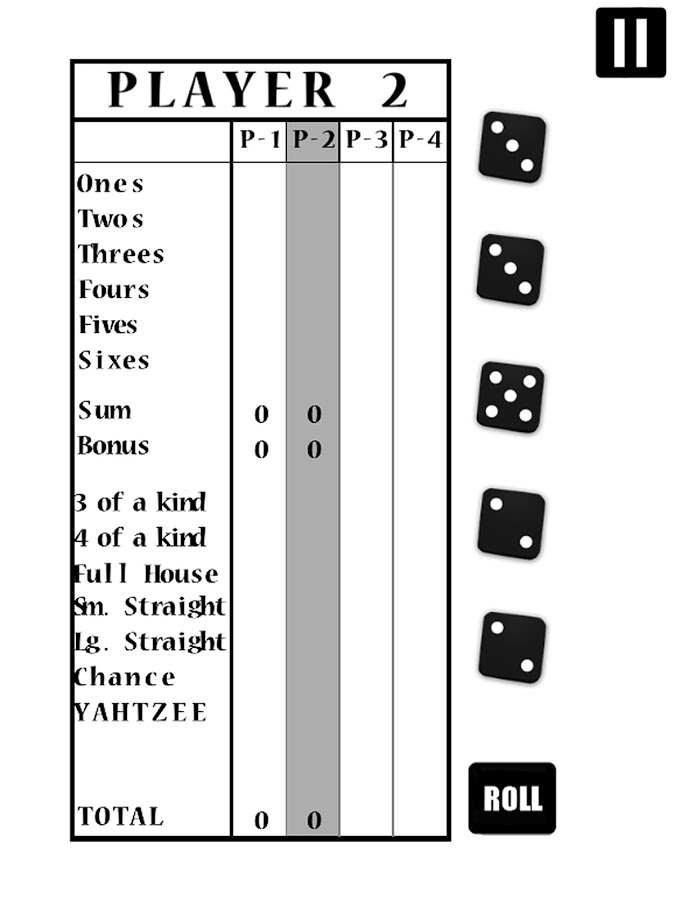 Yahtzy Yahtzee Yam’s Classic截图2