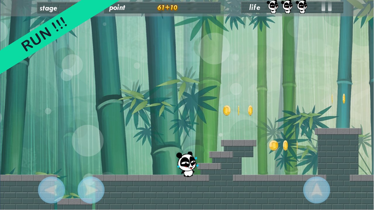 Jungle Panda Run HD截图1