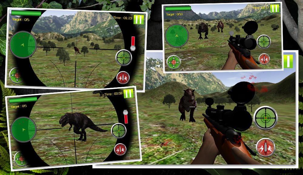 丛林狩猎恐龙 - 3D截图3