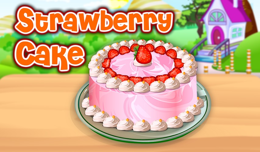 草莓蛋糕烹饪截图4