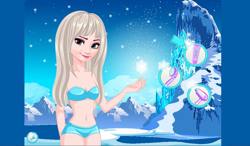 Холодные игры. Игра мир Анны. Эльзачилл. Игры 18 + Эльза. Elsa Winter Bikini.