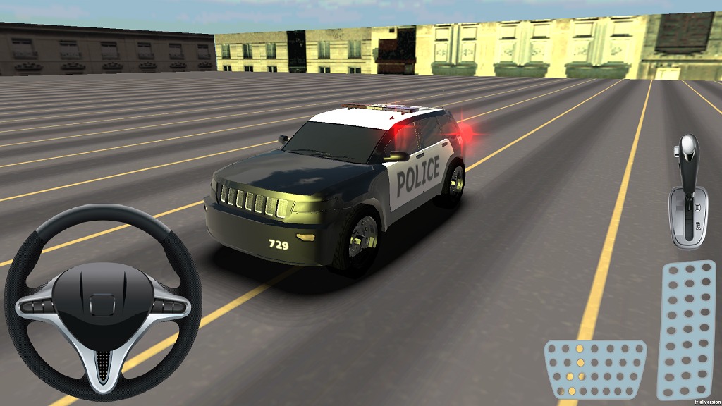 警车停车3D截图3