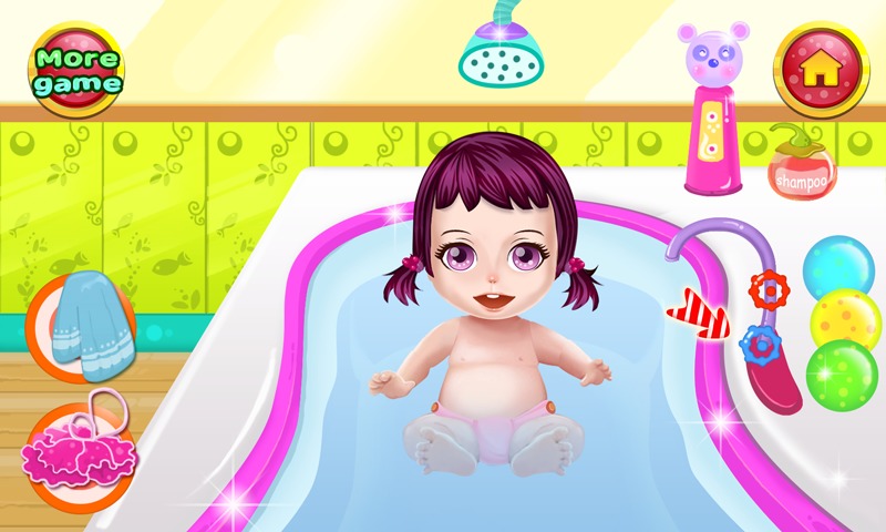 宝宝洗澡游戏截图2