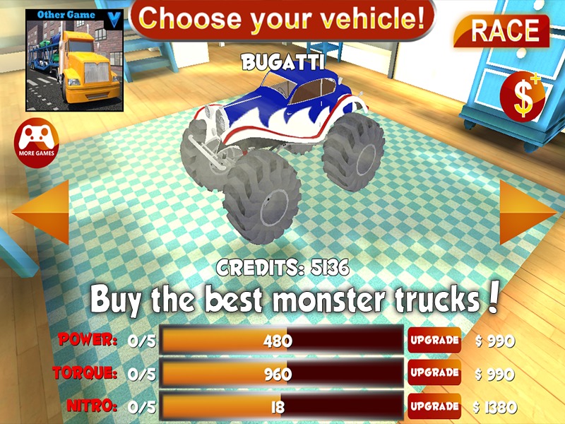 RC怪物卡车特技3D截图1