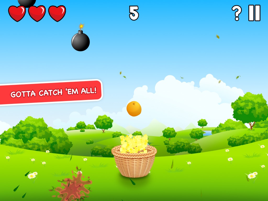 Circus Basket Fruit Catcher截图4