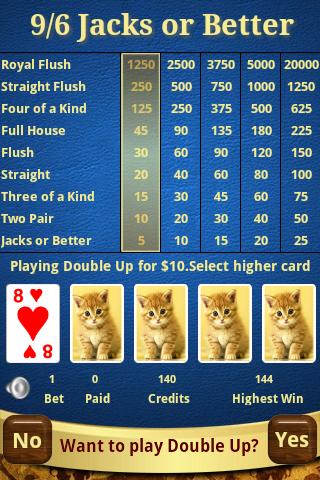9/6 Jacks or Better Poker截图5