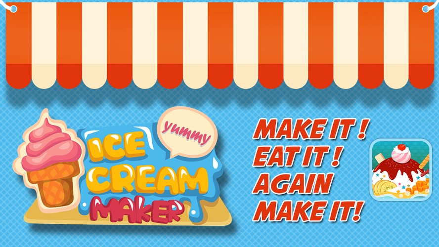 冰淇淋机 - 儿童游戏截图1