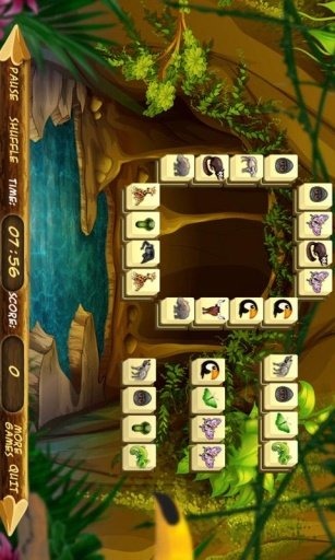 Jungle Animals Mahjong Free截图1