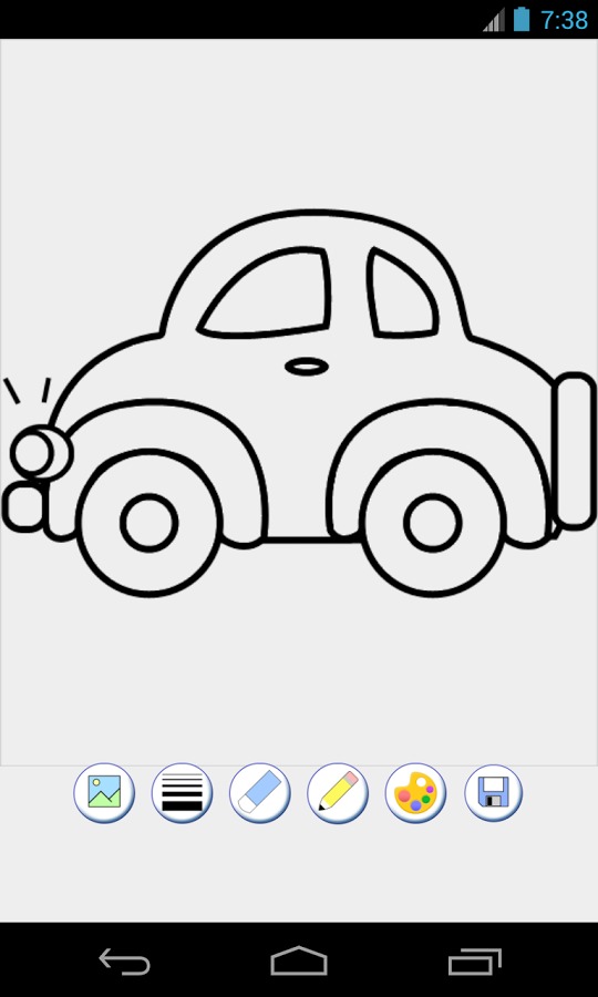 汽车着色游戏截图2