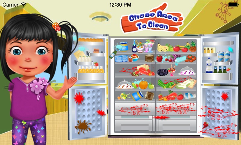 冰柜清洁女孩游戏截图2