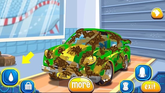 sports car washing games free截图3