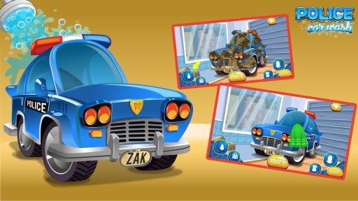 police car wash games for boys截图3