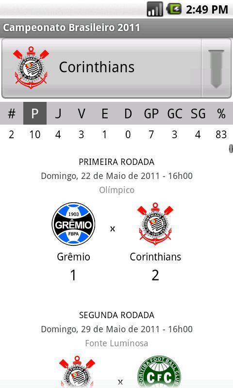 Campeonato Brasileiro 2011截图3