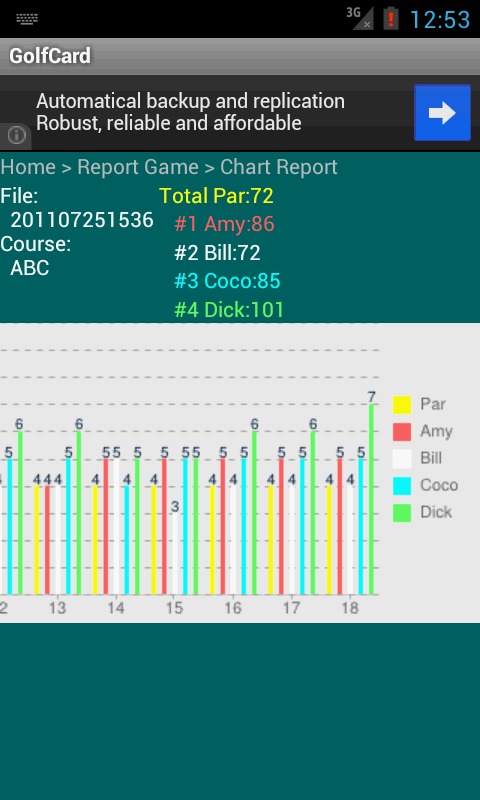 GolfCard高爾夫計分卡截图5