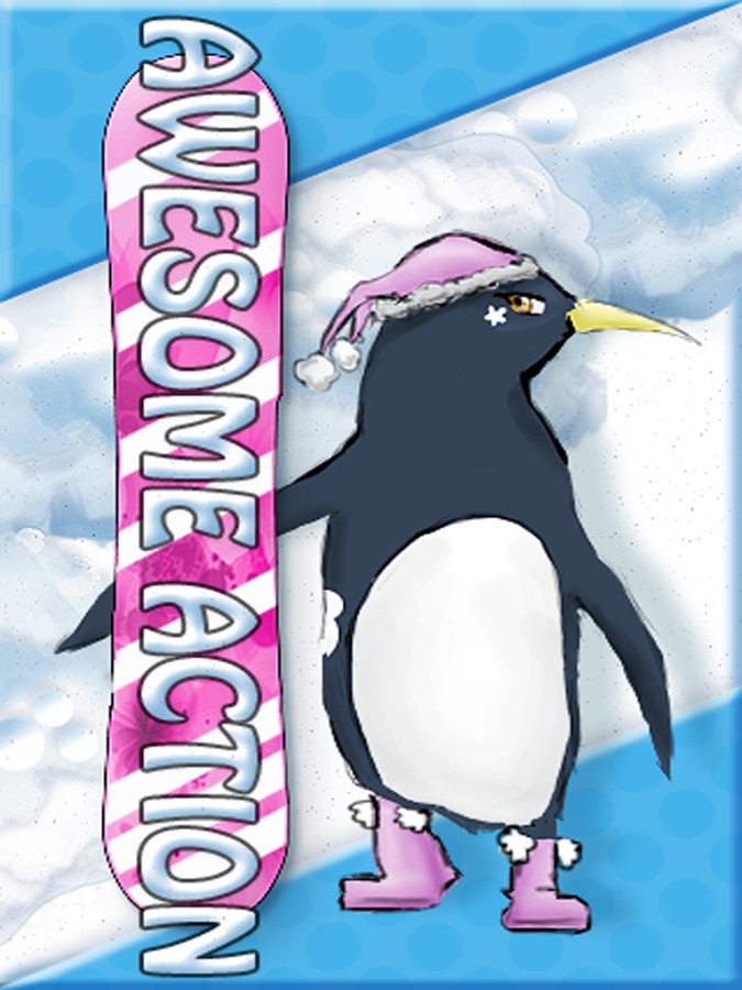 企鹅滑雪赛截图5
