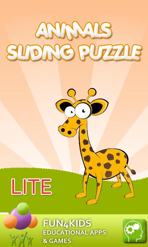 Animals Slide Puzzle Lite截图1