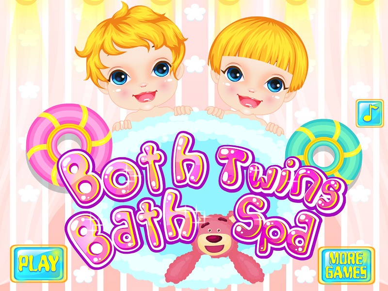双胞胎宝宝洗澡游戏截图1
