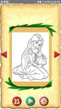 Miss Barbie princess - color book截图3