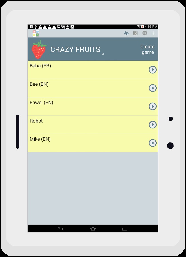 Crazy fruits (Play & Chat)截图1