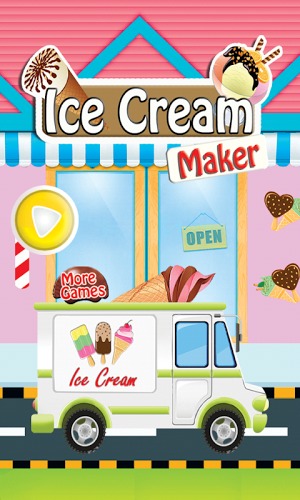 冰淇淋机烹饪游戏截图1