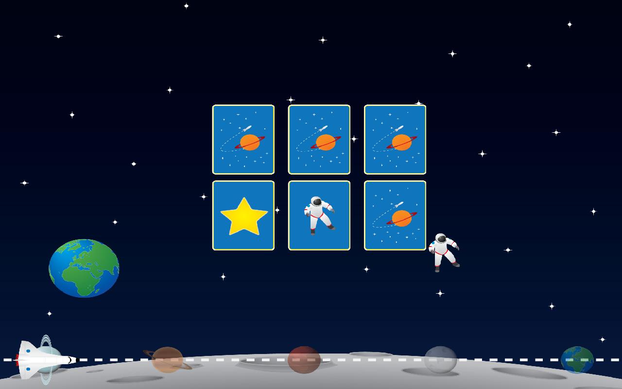 Space Memory Game for Kids截图1