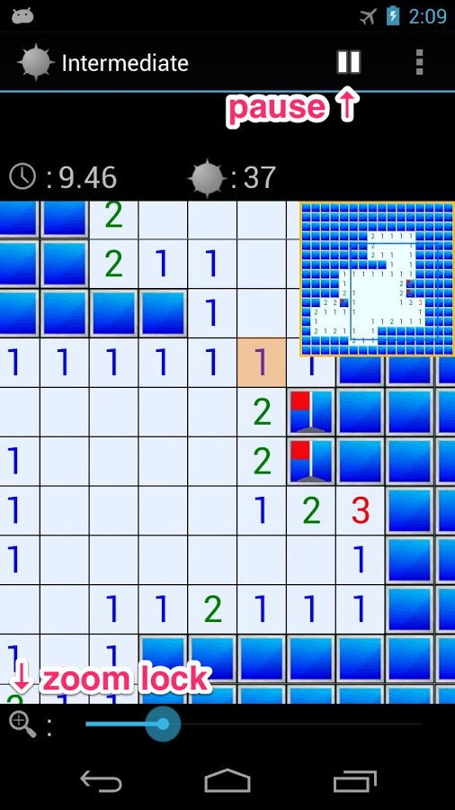 Minesdroid (Minesweeper)截图1