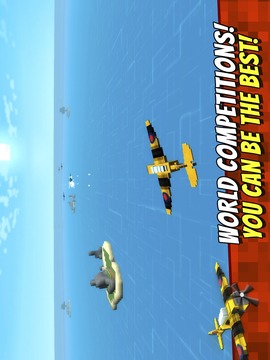 像素飞行 MC Airplane Racing Games截图