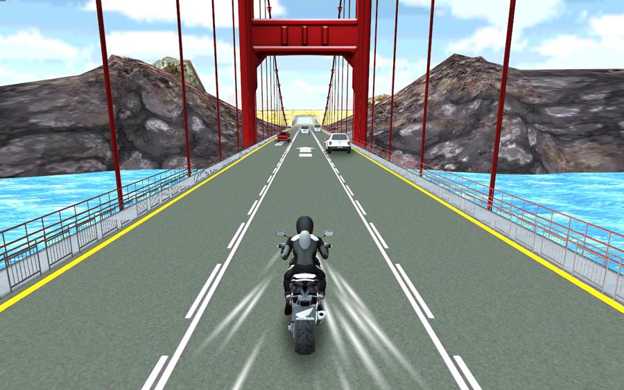 摩托赛车交通（3D）截图3