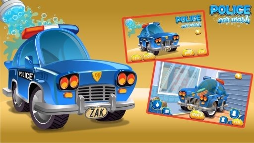 police car wash games for boys截图5