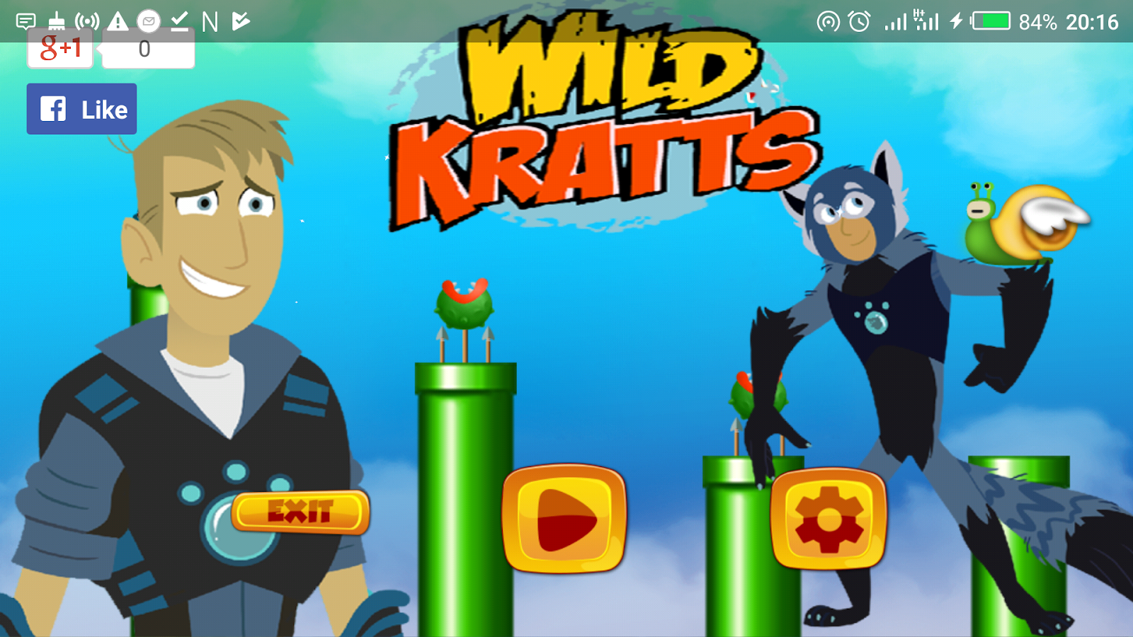 Wild hero Kratts Adventure Run截图4