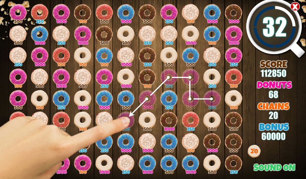 FREE Donut Swipe Match 3 Game截图3