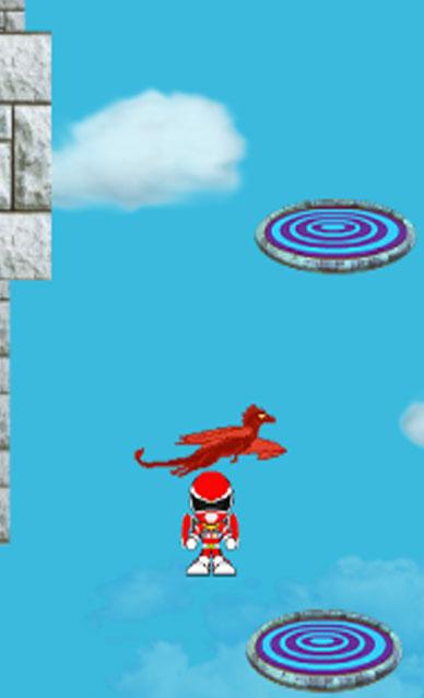 Flying red rangers jump game截图3