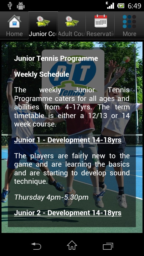 PT Tennis Coaching Brighton截图3