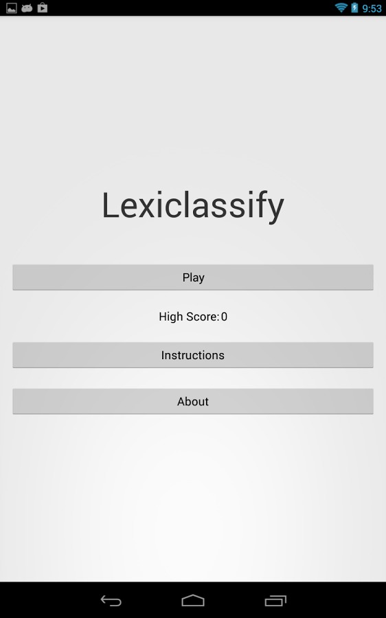 Lexiclassify: Parts of Speech截图1