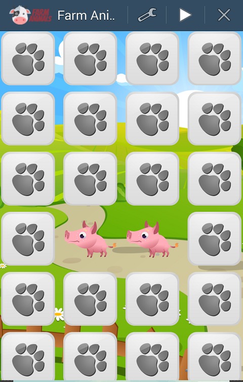 Matching Game Farm Animals截图3