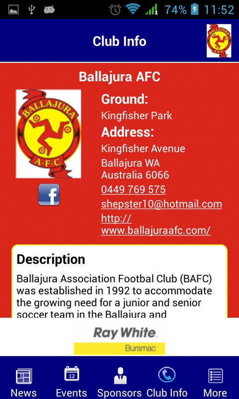 Ballajura AFC截图5