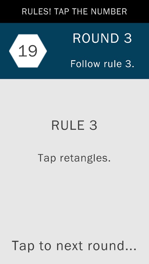 Rules! Tap the numbers截图1