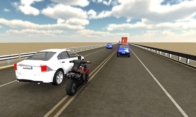 Highway Traffic Moto Racer 3D截图1